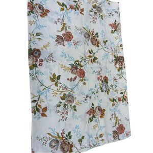 Fortrel pillowcases set vintage‎ no iron muslin cream with flowers USA